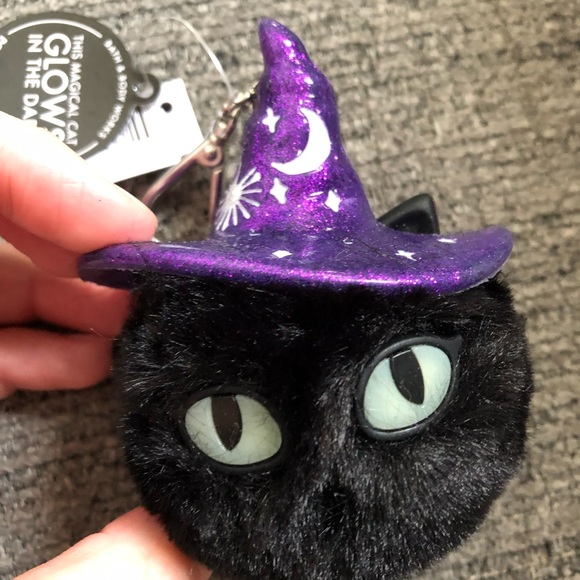 NWT Bath and Body Works Furry Black Cat Pocketbac Holder - Picture 2 of 5